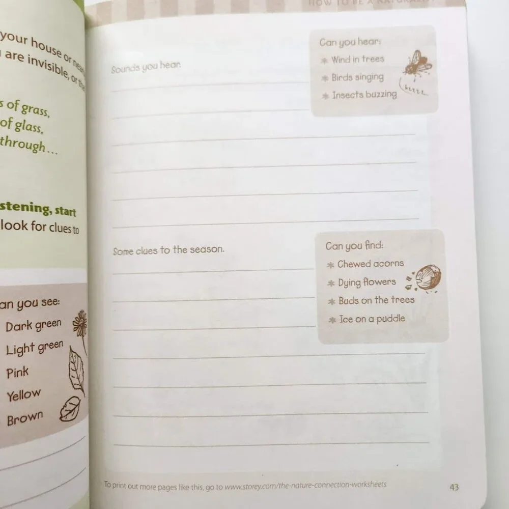 The Nature Connection Outdoor Workbook for Kids, Families, and Classrooms Clare